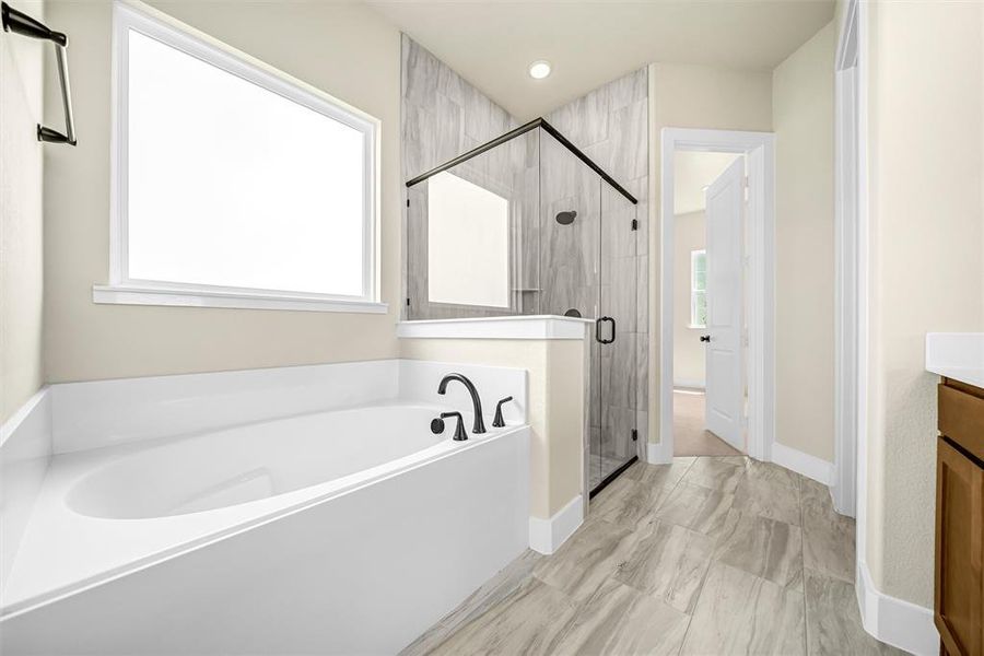 Furnished interior view inside a new home in Rocky Top, Krum (Image 12).