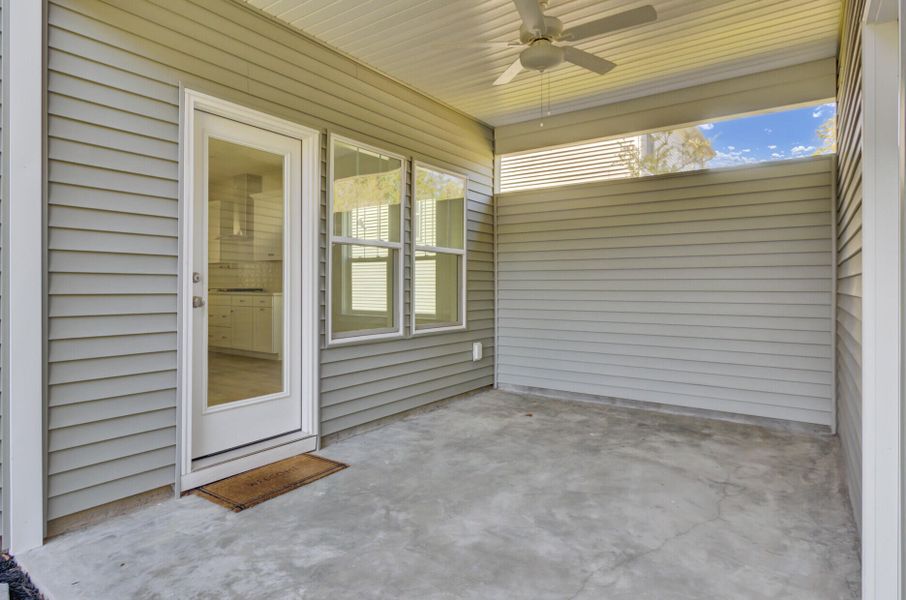 Exterior details and patio area of a home in Six Oaks, Summerville (Image 29).