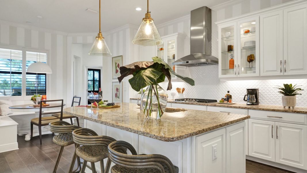 Representative furnished interior of a home built from the Sanibel 2 by Neal Communities in SkySail, Naples (Image 17).