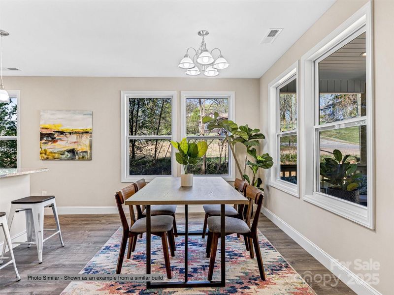 Furnished interior view inside a new home in , Candler (Image 31).