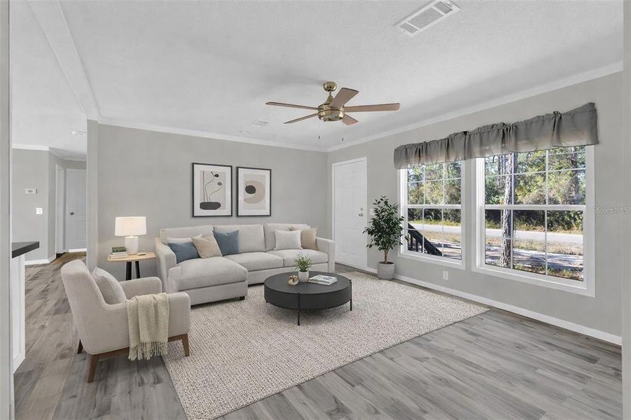 Furnished interior view inside a new home in , St. Cloud (Image 3).