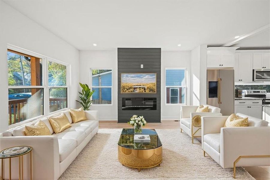 Furnished interior view inside a new home in , Atlanta (Image 15). Furnished interior view inside a new home in , Atlanta (Image 15).