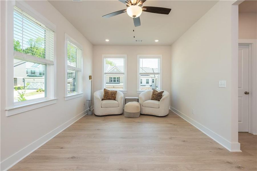 Furnished interior view inside a new home in , Flowery Branch (Image 19).