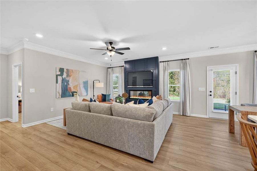 Furnished interior view inside a new home in Allen Manor, Hoschton (Image 16).