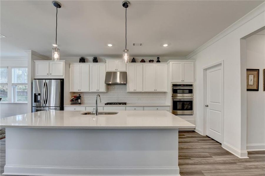 Furnished interior view inside a new home in Bailey Fence, Dacula (Image 60).