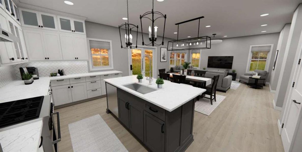 Furnished interior view inside a new home in , Carrollton (Image 5).