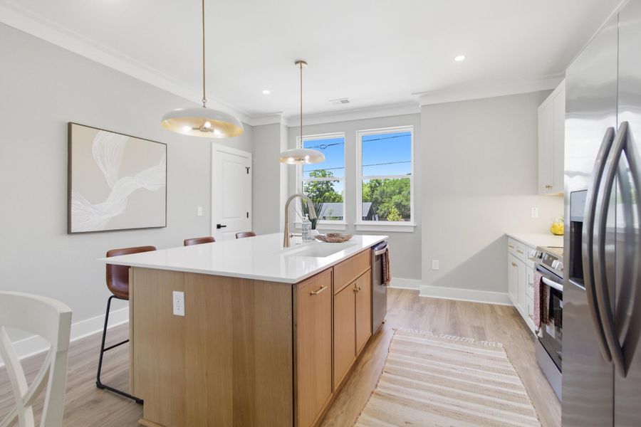 Furnished interior view inside a new home in , Charleston (Image 28).