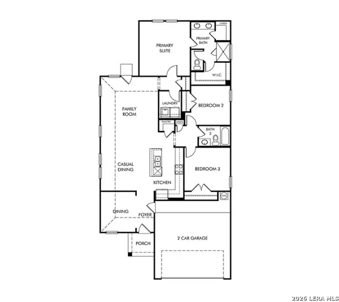 2D floor plan layout of this home in Thomas Pond, San Antonio, TX (Image 2). 2D floor plan layout of this home in Thomas Pond, San Antonio, TX (Image 2).
