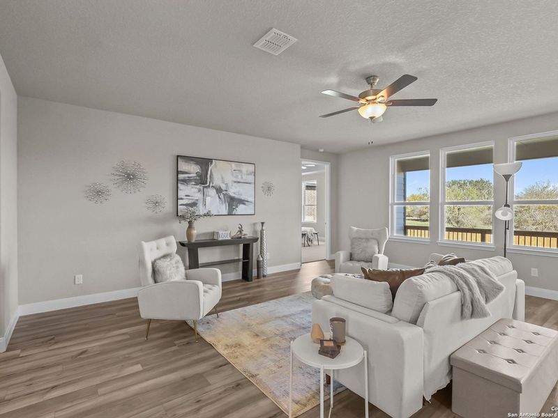 Furnished interior view inside a new home in The Reserve at Potranco Oaks, Castroville (Image 18).