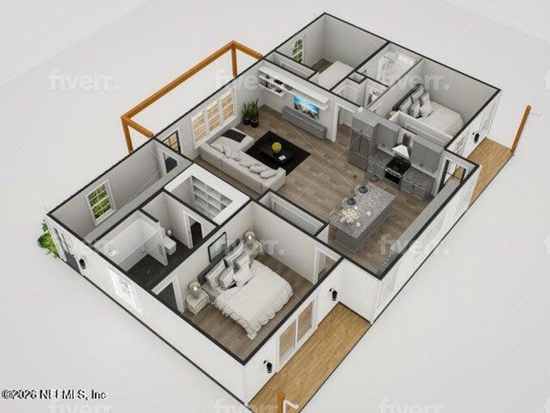 2D floor plan layout of this home in , Satsuma, FL (Image 6).