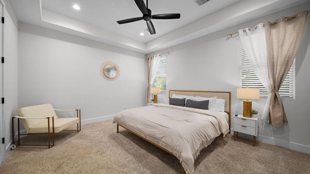 Furnished interior view inside a new home in Highland Heights, Houston (Image 6).