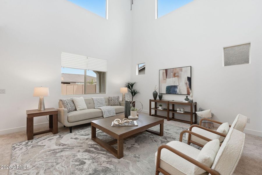 Living Room - Vaulted Ceilings!