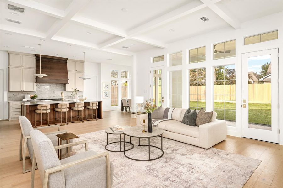 Furnished interior view inside a new home in , Houston (Image 19).