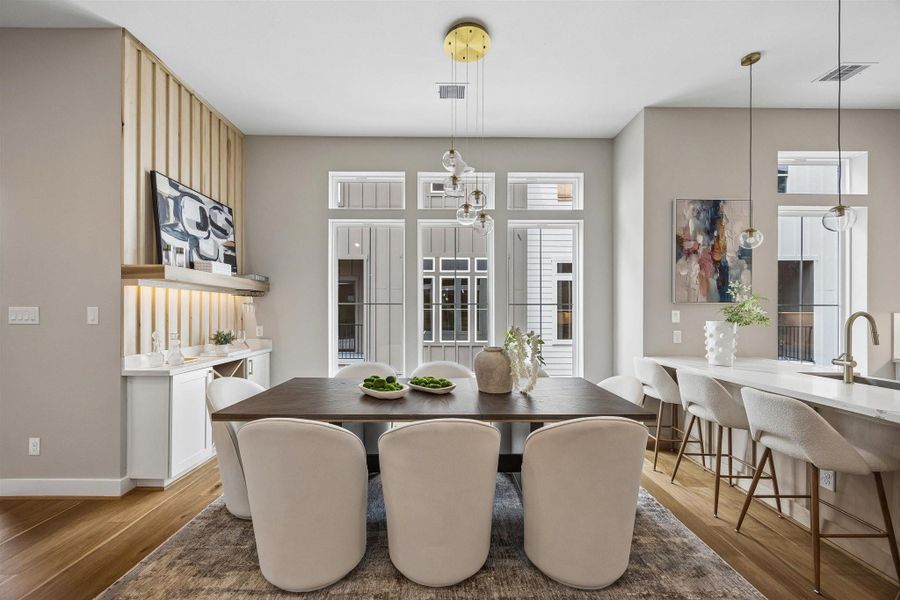 Furnished interior view inside a new home in , Houston (Image 16). Furnished interior view inside a new home in , Houston (Image 16).