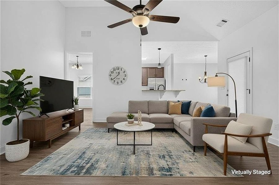 Furnished interior view inside a new home in , Dallas (Image 13).