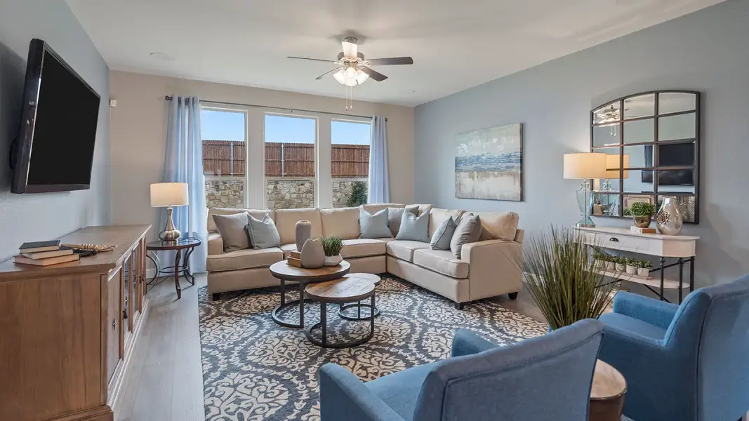 Furnished interior view inside a new home in Northstar West, Fort Worth (Image 15). Furnished interior view inside a new home in Northstar West, Fort Worth (Image 15).