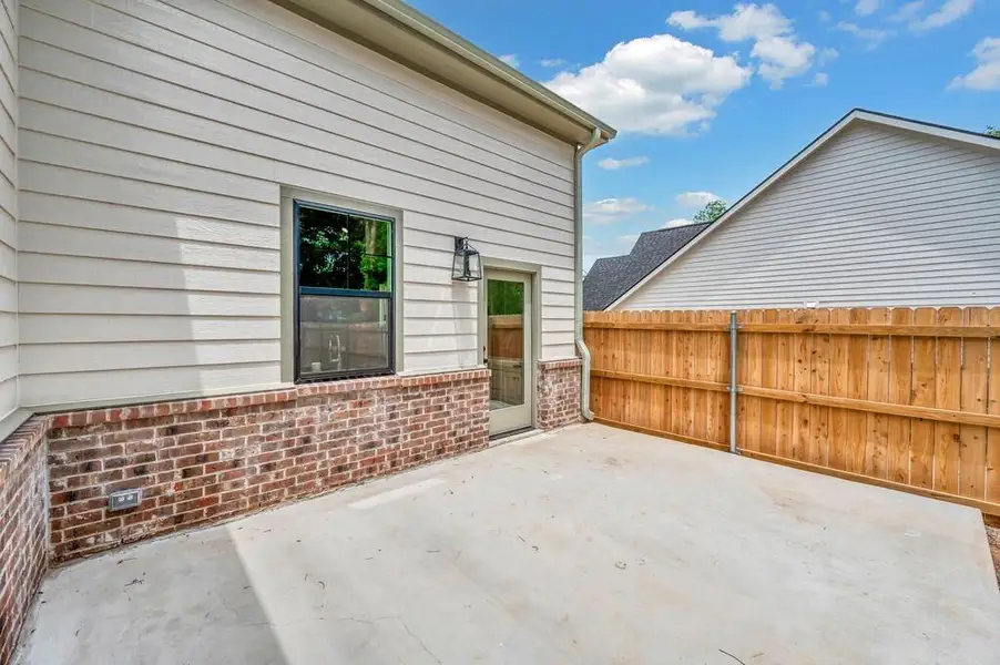 Exterior details and patio area of a home in , Waco (Image 3). Exterior details and patio area of a home in , Waco (Image 3).