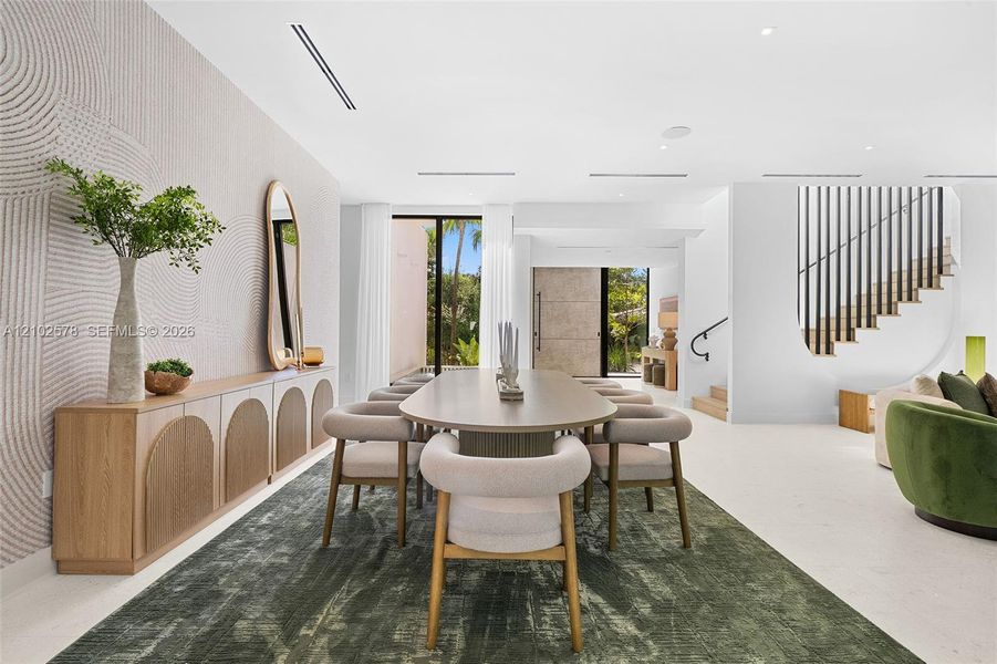 Furnished interior view inside a new home in , Miami (Image 63).