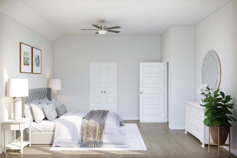 Representative furnished interior of a home built from the Kinglet by Tri Pointe Homes in Oakhill Reserve, Tomball (Image 8).