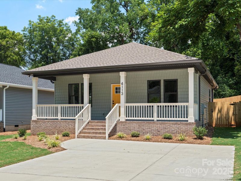 Front exterior of a new home in , Charlotte, NC, highlighting curb appeal (Image 21). Front exterior of a new home in , Charlotte, NC, highlighting curb appeal (Image 21).