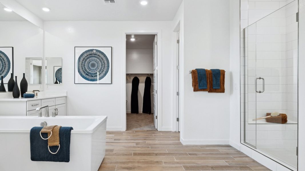 Furnished interior view inside a new home in The Ridge at Stone Butte, Phoenix (Image 29).