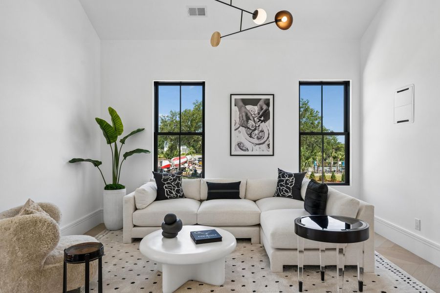 Furnished interior view inside a new home in , Charleston (Image 17). Furnished interior view inside a new home in , Charleston (Image 17).