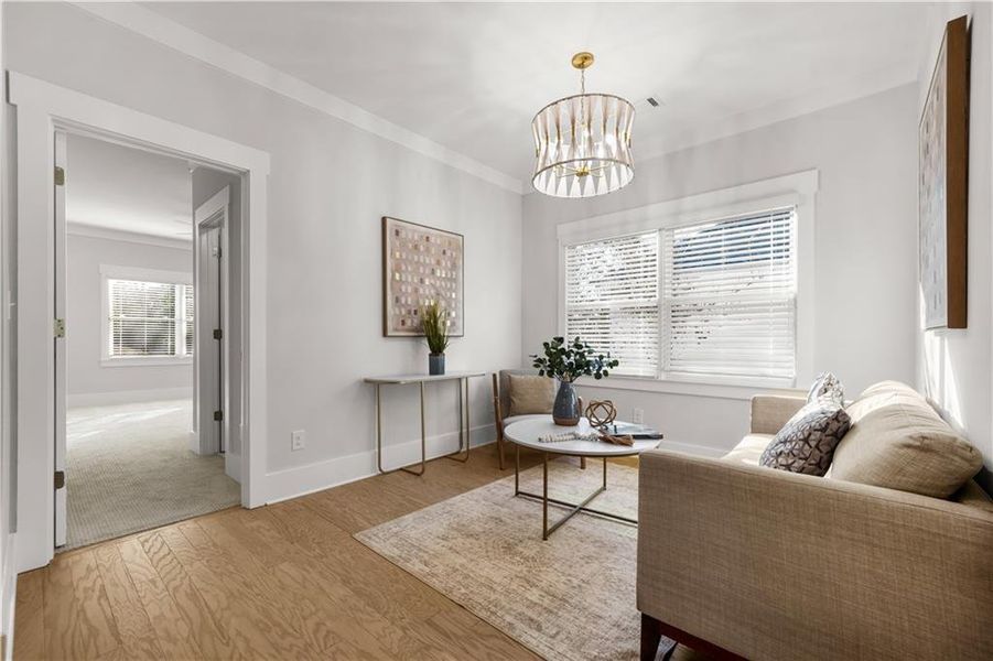 Furnished interior view inside a new home in , Atlanta (Image 14).