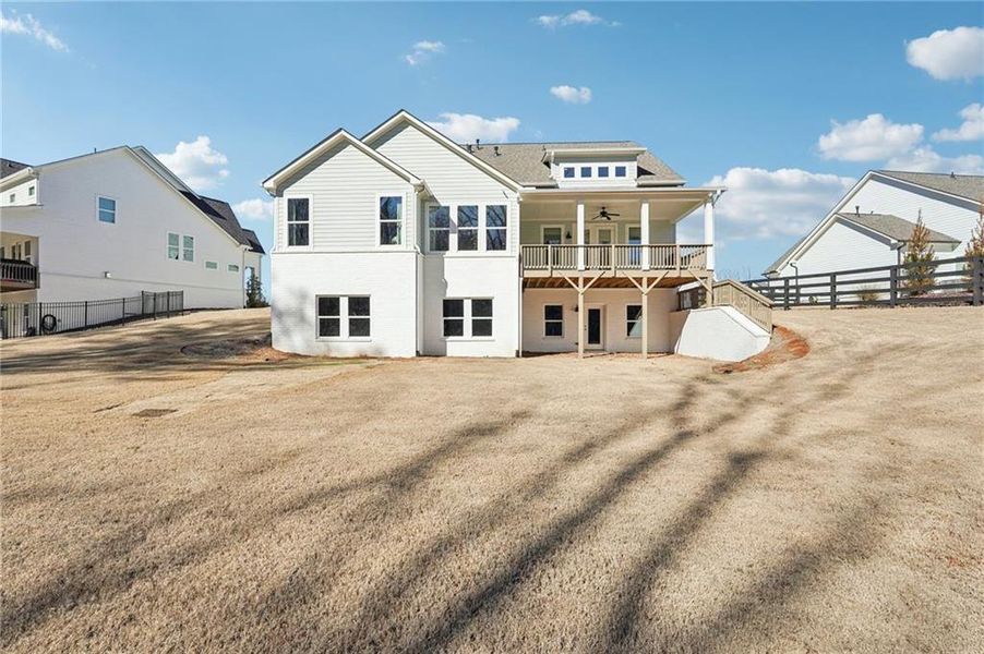 Exterior details and patio area of a home in Fireside Farms, Dawsonville (Image 29).