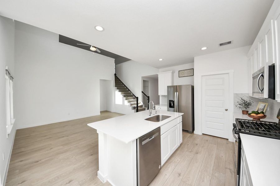 Furnished interior view inside a new home in Tamarron, Katy (Image 10). Furnished interior view inside a new home in Tamarron, Katy (Image 10).