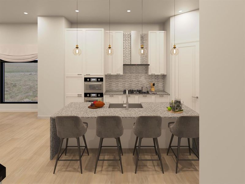 Furnished interior in a model home at Silver Falls in Houston (Image 7).