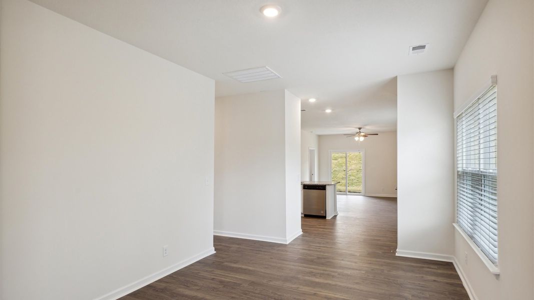 Representative unfurnished interior of a home built from the Allex by D.R. Horton in Fieldcrest Acres, Blountville (Image 10). Representative unfurnished interior of a home built from the Allex by D.R. Horton in Fieldcrest Acres, Blountville (Image 10).