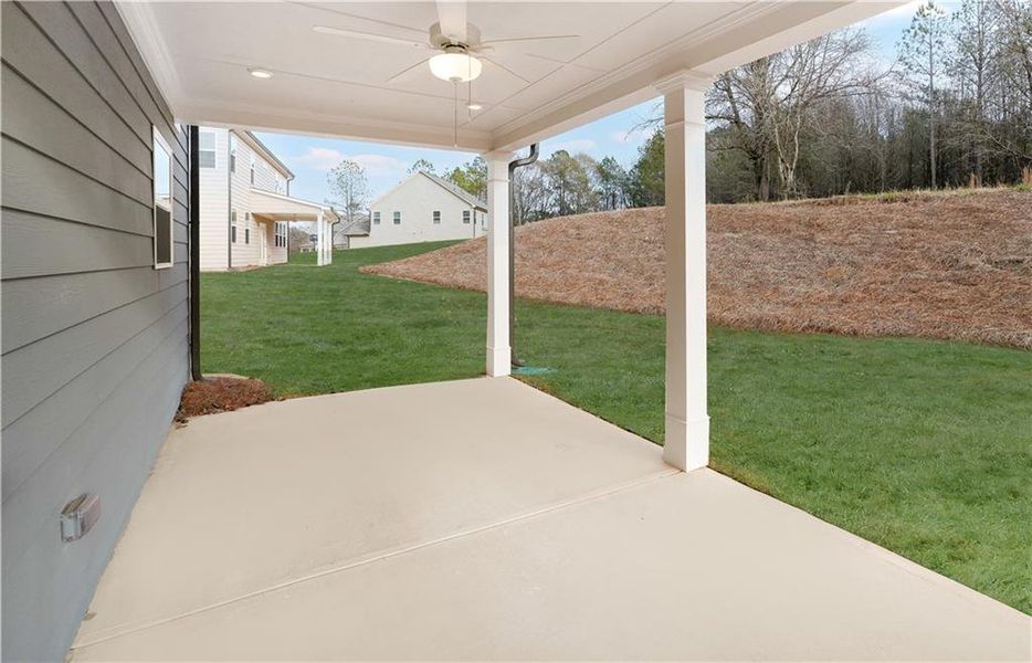 Exterior details and patio area of a home in Wellington Estates, Madison (Image 3).