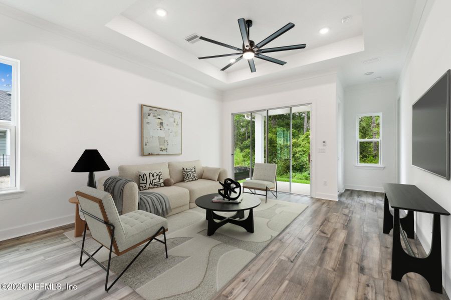 Furnished interior view inside a new home in Reflections 40' Front Load, Ponte Vedra (Image 10).
