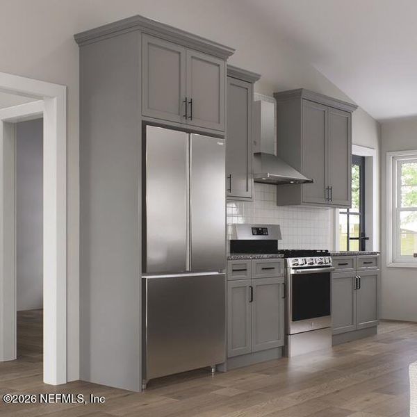 Furnished interior view inside a new home in , Satsuma (Image 9).