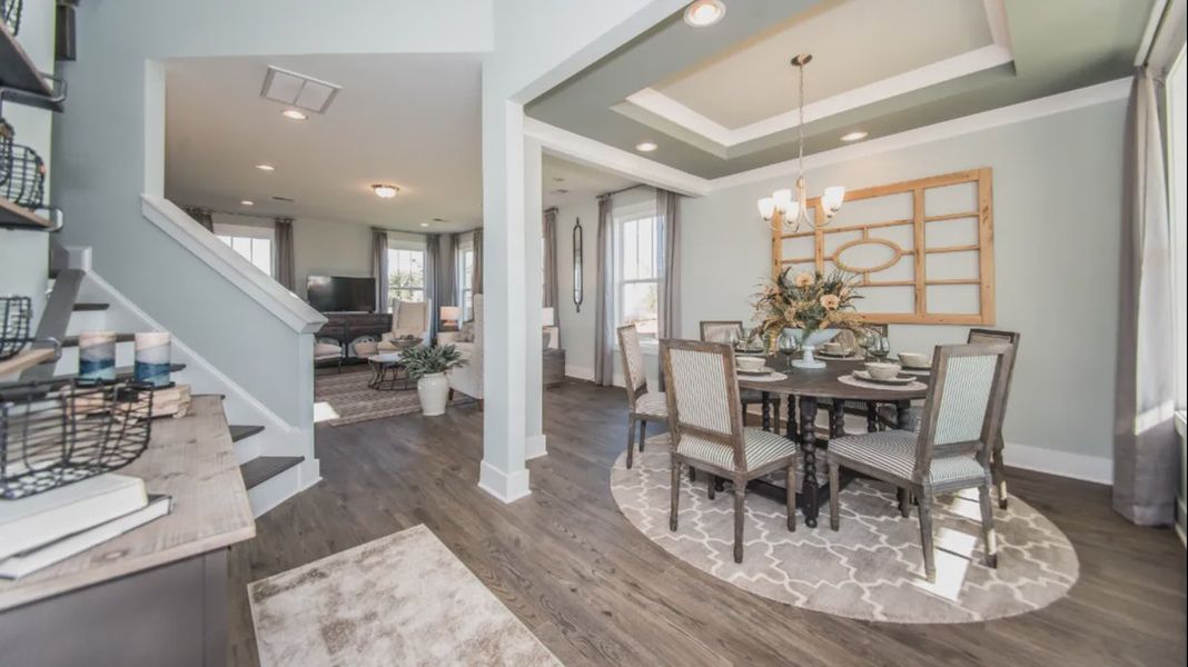 Furnished interior view inside a new home in Sidney Creek Single Family, Zebulon (Image 22).