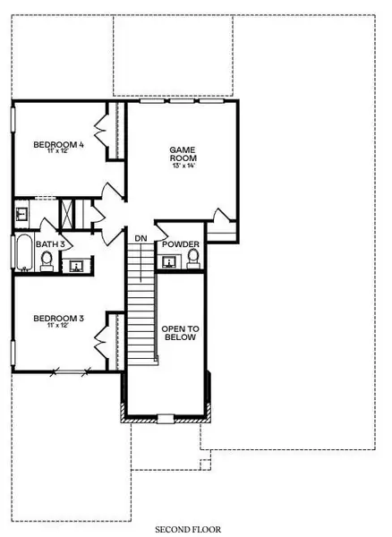 2D floor plan layout of this home in The Preserve at Rosenberg, Rosenberg, TX (Image 3). 2D floor plan layout of this home in The Preserve at Rosenberg, Rosenberg, TX (Image 3).