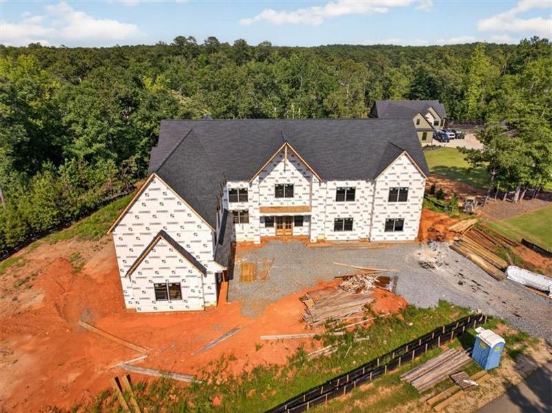 In-progress construction of a new home in , Monticello, GA (Image 38).