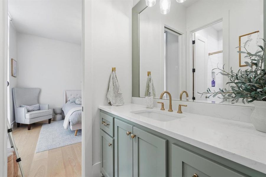 Furnished interior view inside a new home in , Abilene (Image 32).