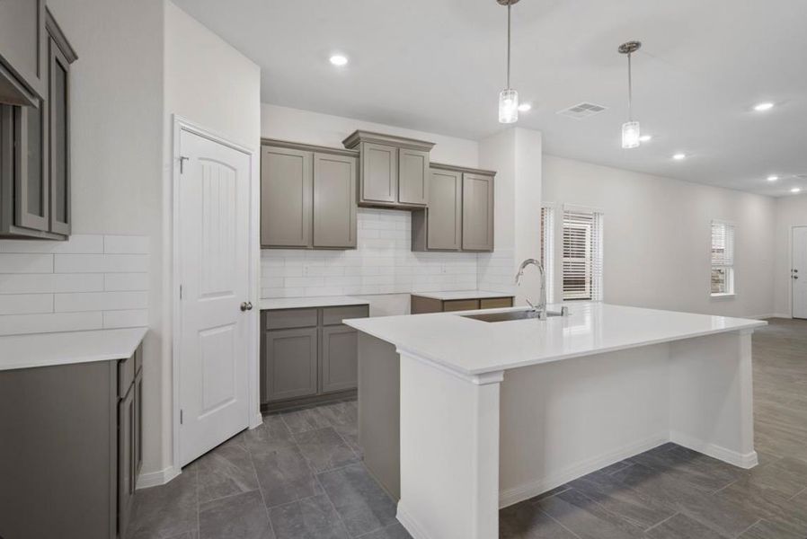 Representative furnished interior of a home built from the Laurel by Saratoga Homes in Cypress Oaks North, Cypress (Image 3).