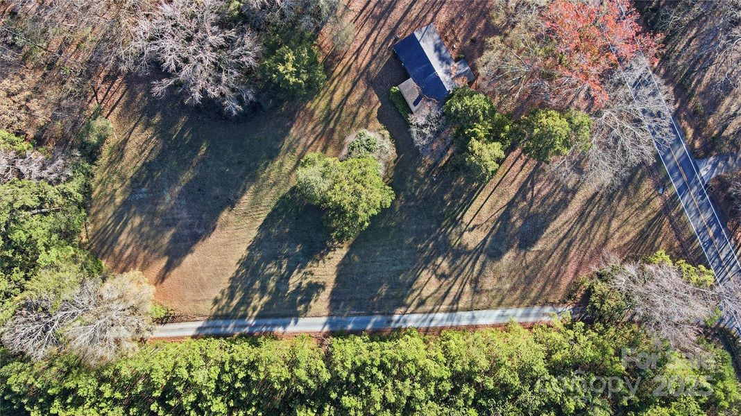 Cleared Level lot aerial view Cleared Level lot aerial view