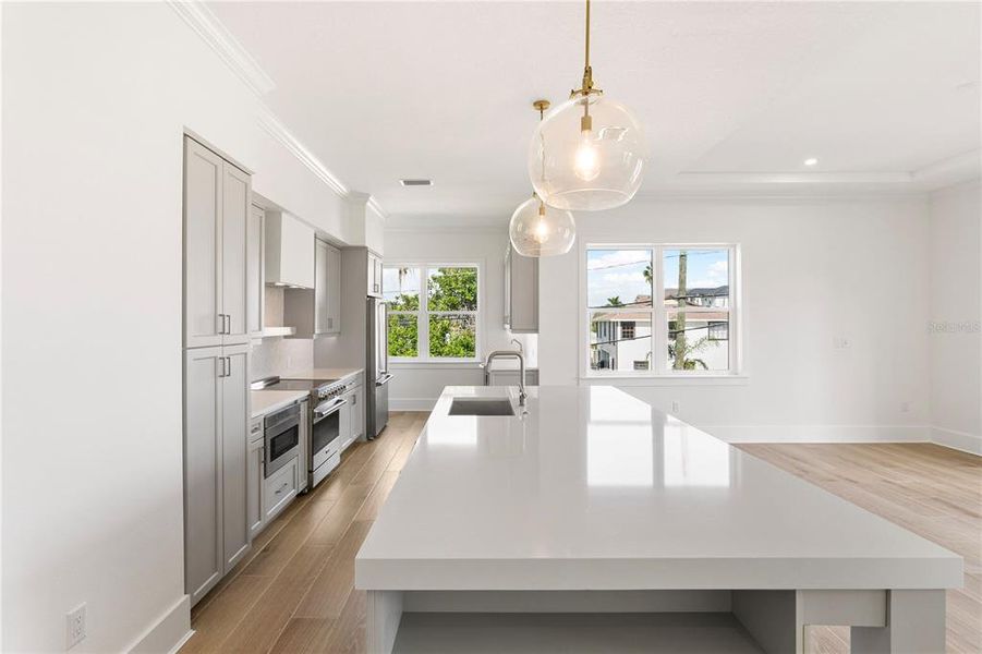 Furnished interior view inside a new home in , St. Petersburg (Image 9).