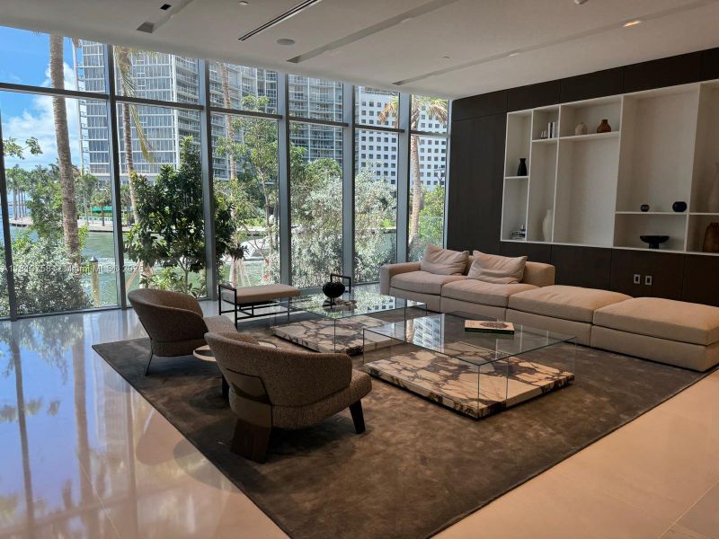 Furnished interior view inside a new home in Aston Martin Residences, Miami (Image 7).