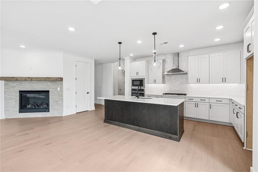 Furnished interior view inside a new home in Crescent Pointe at Great Sky, Canton (Image 9). Furnished interior view inside a new home in Crescent Pointe at Great Sky, Canton (Image 9).