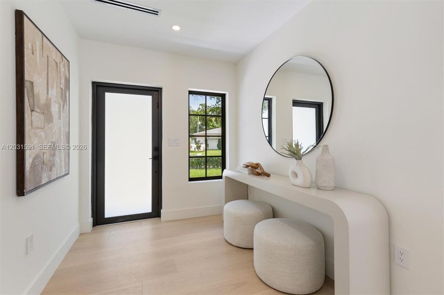 Furnished interior view inside a new home in , Coral Gables (Image 6). Furnished interior view inside a new home in , Coral Gables (Image 6).