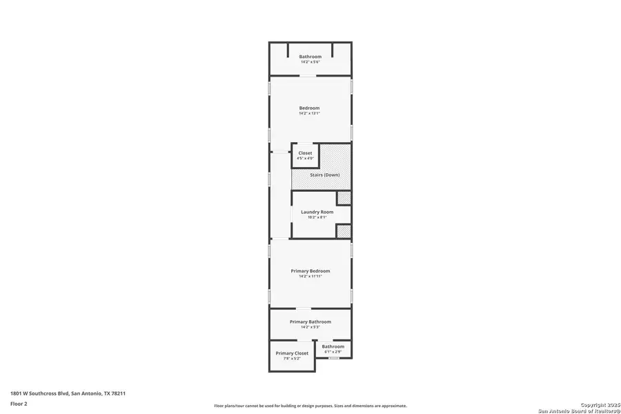 2D floor plan layout of this home in , San Antonio, TX (Image 6).