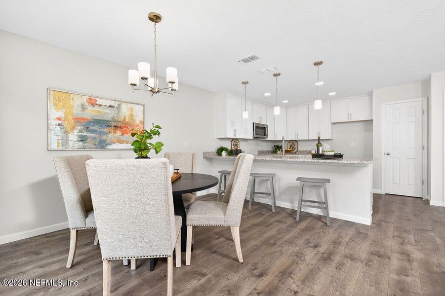 Furnished interior view inside a new home in , Jacksonville (Image 7).