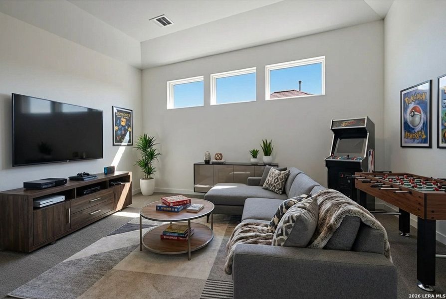 Furnished interior view inside a new home in Meyer Ranch, New Braunfels (Image 12).
