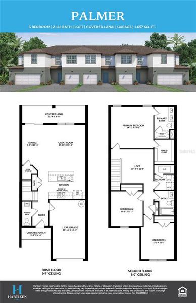 2D floor plan layout of this home in Connors Cove, Eustis, FL (Image 3).
