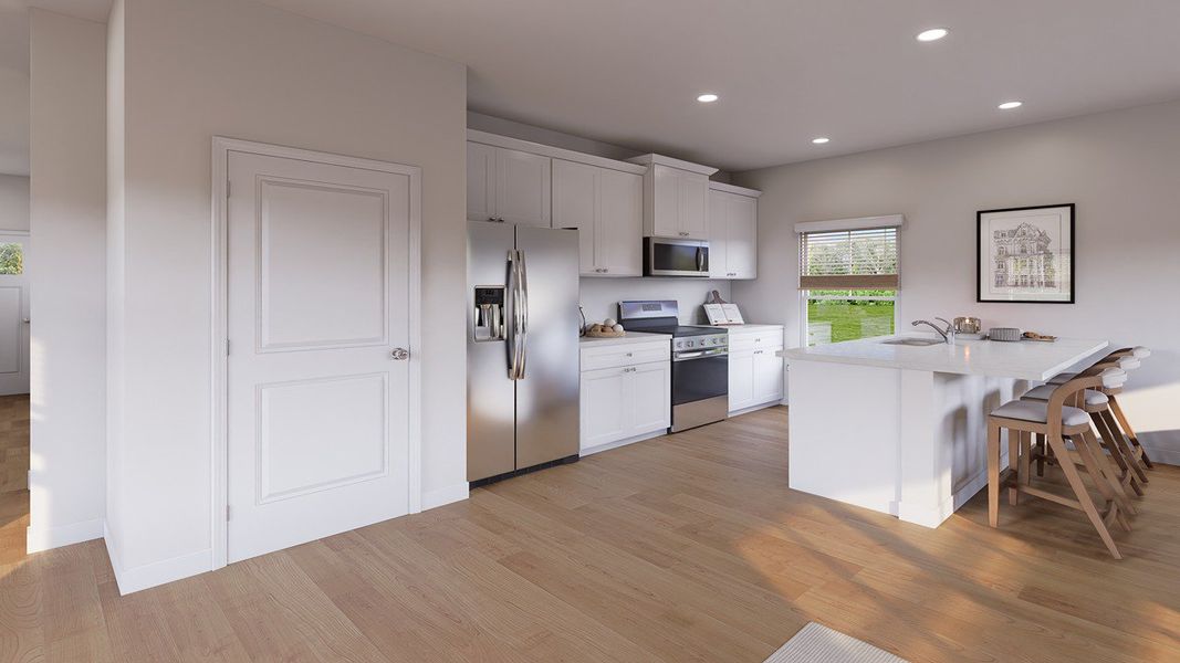 Furnished interior view inside a new home in The Crossing at St. James, Summerville (Image 6).
