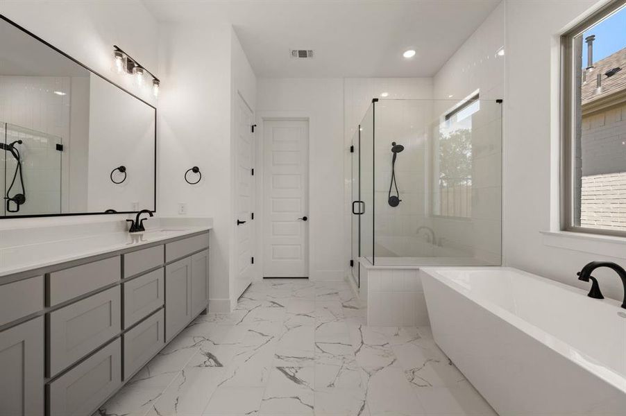 Furnished interior view inside a new home in Parks of Aledo, Aledo (Image 8).